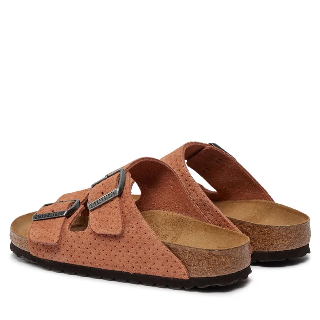 BIRKENSTOCK ARIZONA LEVE DOTTED BURNT ORANGE  