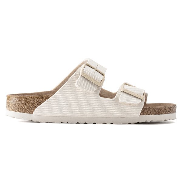 BIRKENSTOCK ARIZONA TEX CANVAS EGGSHELL VEG