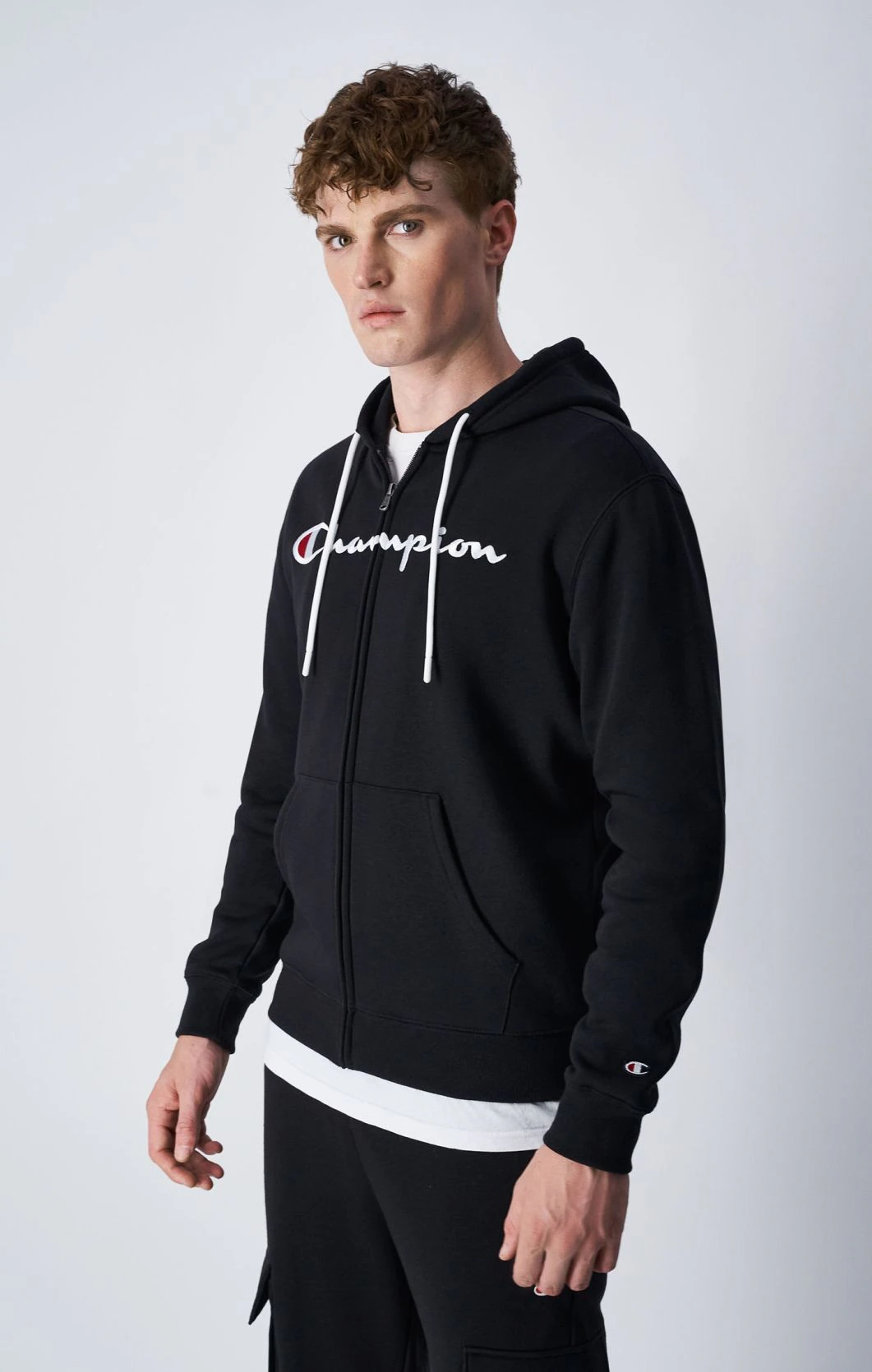 CHAMPION HOODED FULL ZIP SWEATSHIRT