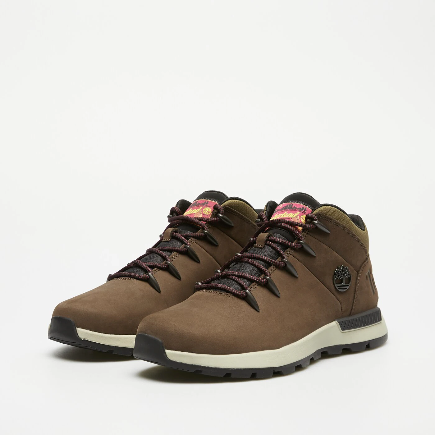 Timberland Sprint Trekker MID LACE UP SNEAKER DARK BROWN NUBUCK