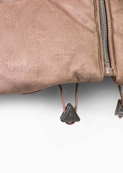 GUESS JOLE SUEDE PUFFER VEST