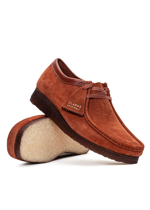 Clarks Wallabee Burgundy Nubuck (26162550)