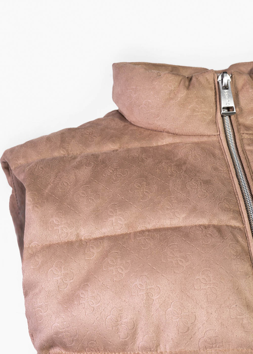 GUESS JOLE SUEDE PUFFER VEST